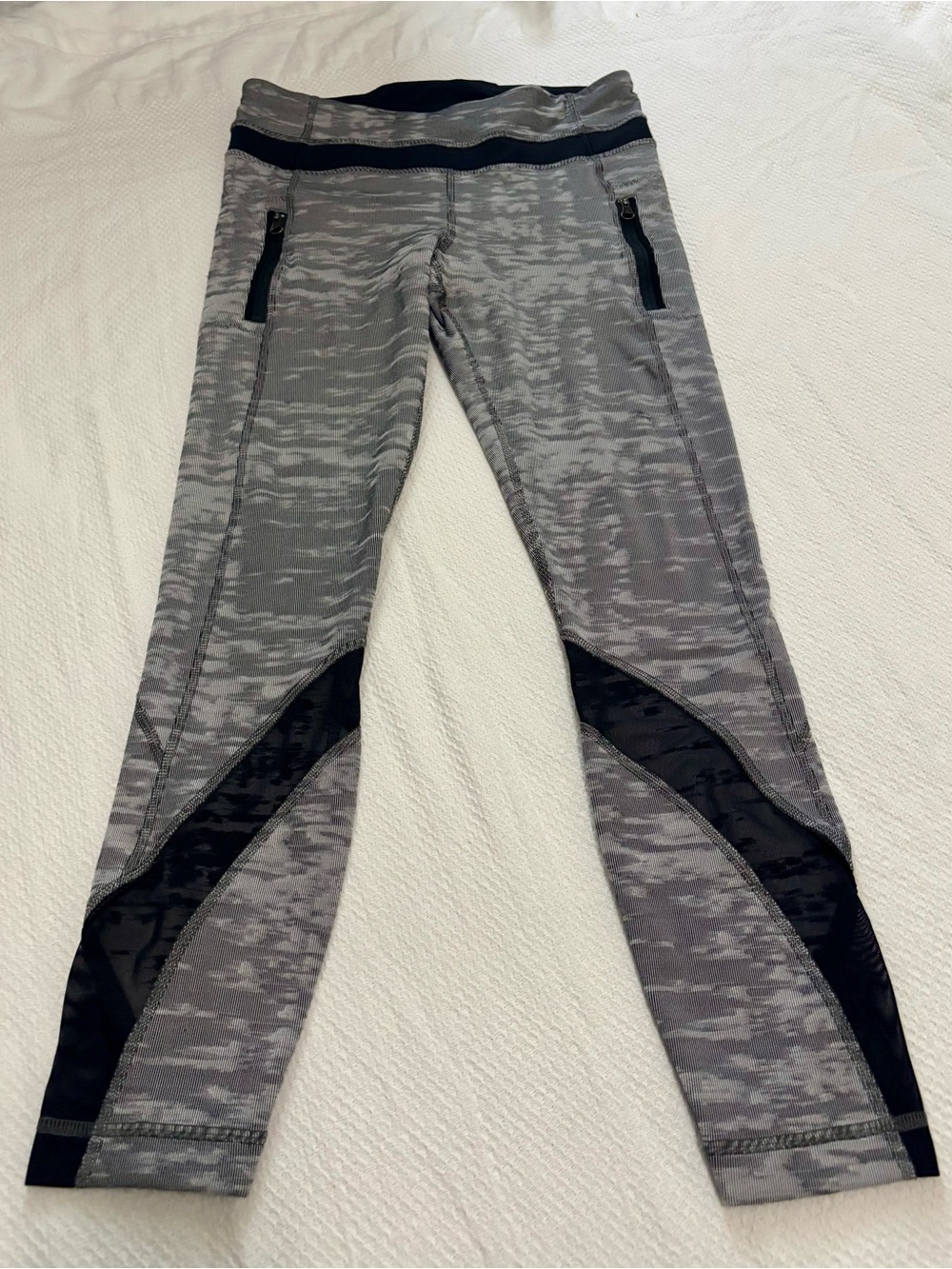 lululemon athletica Leggings with Black Mesh Accents